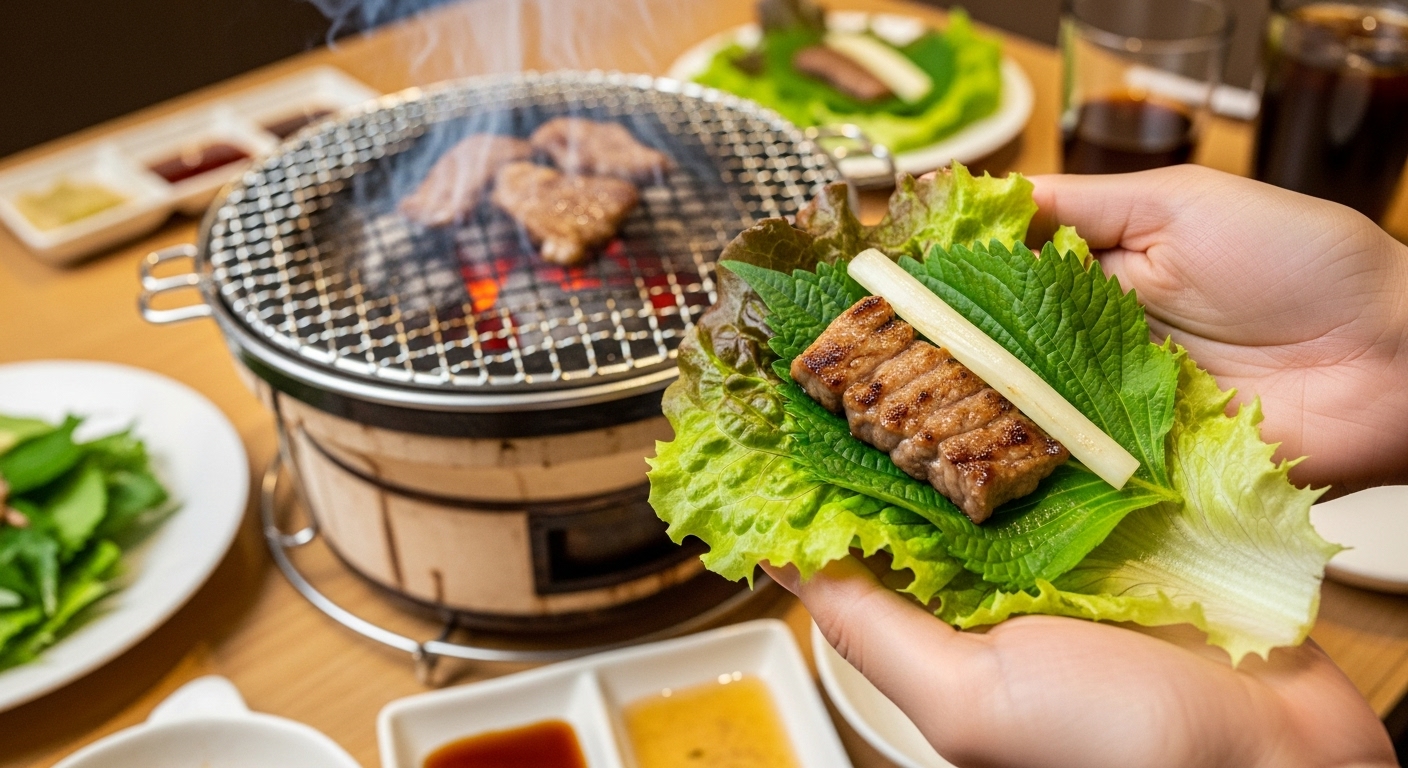 名古屋でヘルシーに焼肉！炭火焼肉を新鮮な野菜で巻くことで得られる驚きの効果