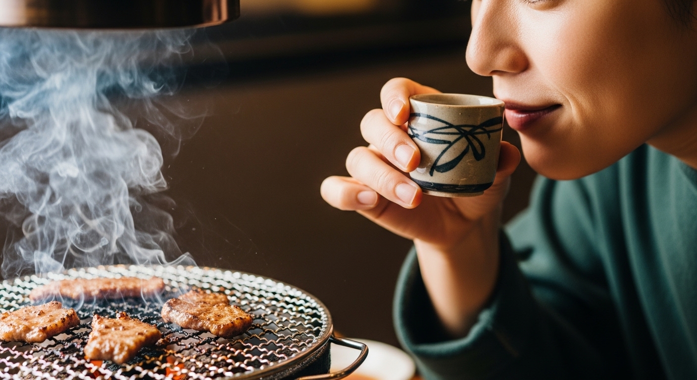 名古屋の夜に和の響きを。炭火焼肉の旨味に驚くほど合う日本酒の選び方